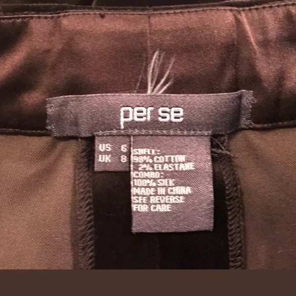 PER SE Brown Velvet Bow Tie Dress Pants trousers - Picture 4 of 5